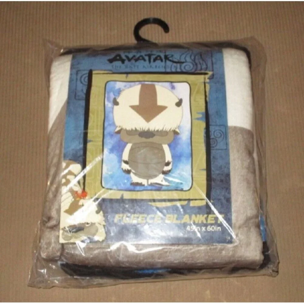 New Appa Avatar the Last Airbender Fleece Throw Gift Blanket Cartoon Bison Aang - Picture 2 of 2